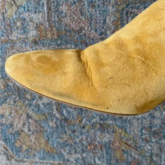 Everlane ‘The Day Heel’ Yellow Suede Mules - Picture 7 of 8